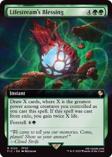 Lifestream's Blessing (Extended Art) (122), Commander: FINAL FANTASY — Magic card price