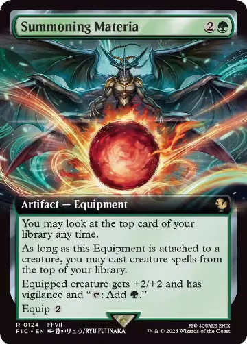 Summoning Materia (Extended Art) (124), Commander: FINAL FANTASY — Magic card price