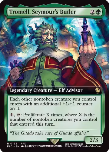 Tromell, Seymour's Butler (Extended Art) (162), Commander: FINAL FANTASY — Magic card price