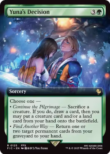Yuna's Decision (Extended Art) (125), Commander: FINAL FANTASY — Magic card price