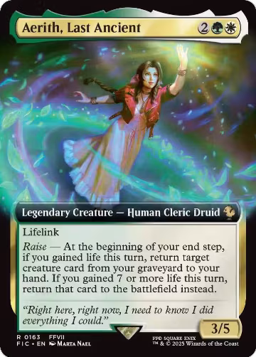 Aerith, Last Ancient (Extended Art) (163), Commander: FINAL FANTASY — Magic card price