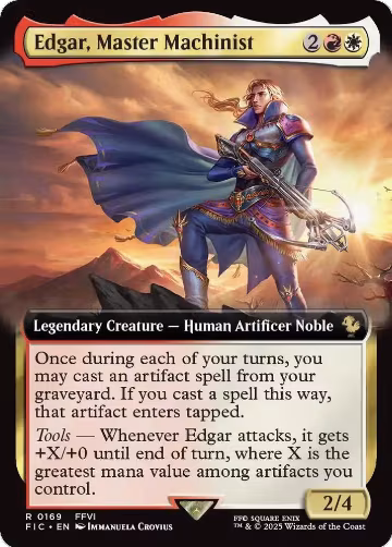 Edgar, Master Machinist (Extended Art) (169), Commander: FINAL FANTASY — Magic card price