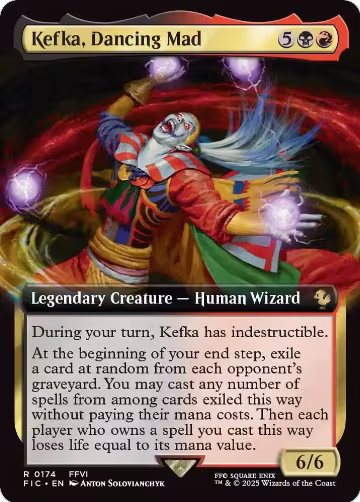 Kefka, Dancing Mad (Extended Art) (174), Commander: FINAL FANTASY — Magic card price