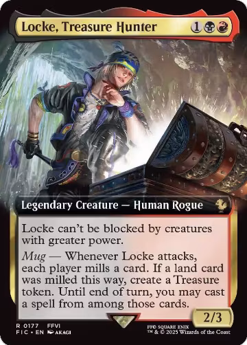 Locke, Treasure Hunter (Extended Art) (177), Commander: FINAL FANTASY — Magic card price