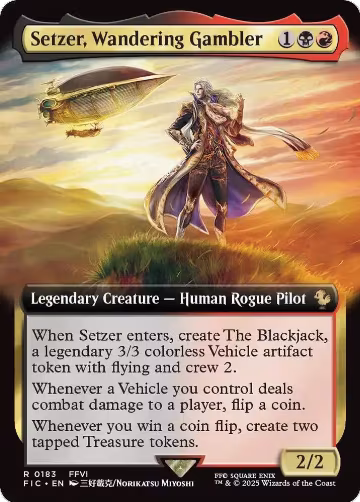 Setzer, Wandering Gambler (Extended Art) (183), Commander: FINAL FANTASY — Magic card price