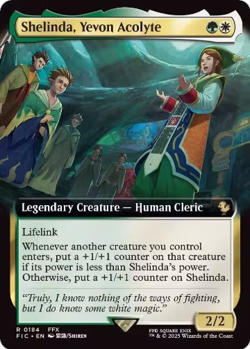 Shelinda, Yevon Acolyte (Extended Art) (184), Commander: FINAL FANTASY — Magic card price