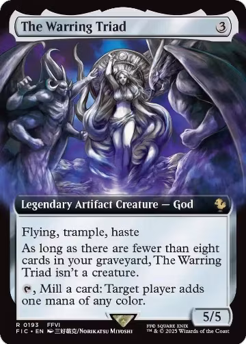 The Warring Triad (Extended Art) (193), Commander: FINAL FANTASY — Magic card price
