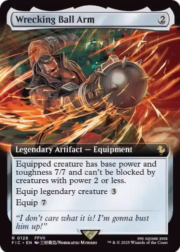 Wrecking Ball Arm (Extended Art) (128), Commander: FINAL FANTASY — Magic card price