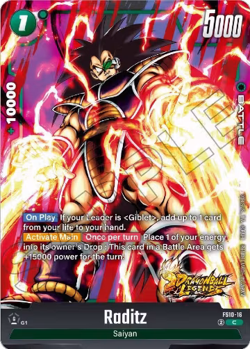 Raditz (FS10-16), Starter Deck 10: Giblet — DB Fusion card price