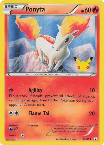 Ponyta (UK Exclusive Promo) (014/083), Miscellaneous Cards & Products — Pokémon card price