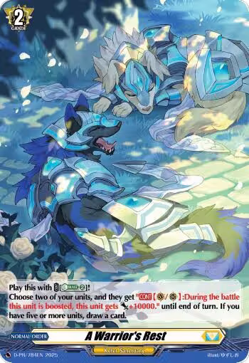 A Warrior's Rest (Foil) (D-PR/784EN), D Promo Cards — Vanguard card price