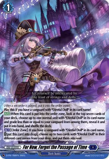 For Now, Forget the Passage of Time (D-PR/789EN), D Promo Cards — Vanguard card price