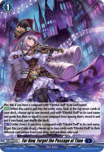 For Now, Forget the Passage of Time (Foil) (D-PR/790EN), D Promo Cards — Vanguard card price