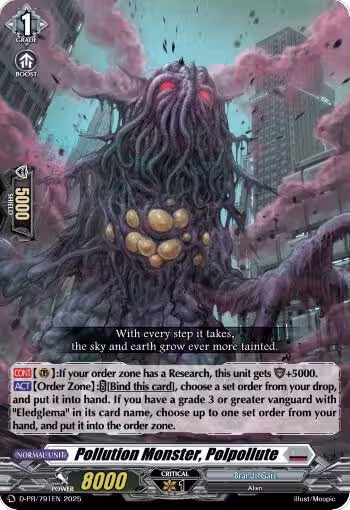 Pollution Monster, Polpollute (D-PR/791EN), D Promo Cards — Vanguard card price