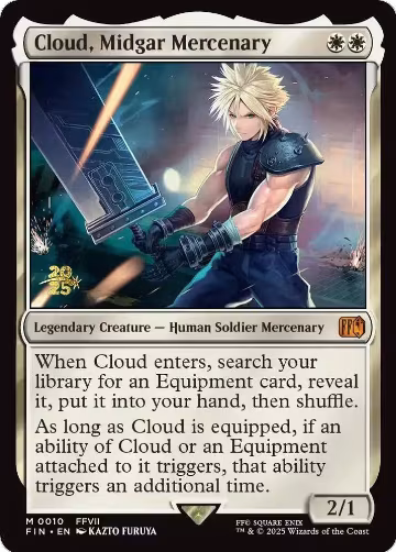 Cloud, Midgar Mercenary (10), Prerelease Cards — Magic card price