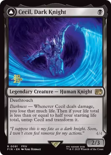 Cecil, Dark Knight (91), Prerelease Cards — Magic card price