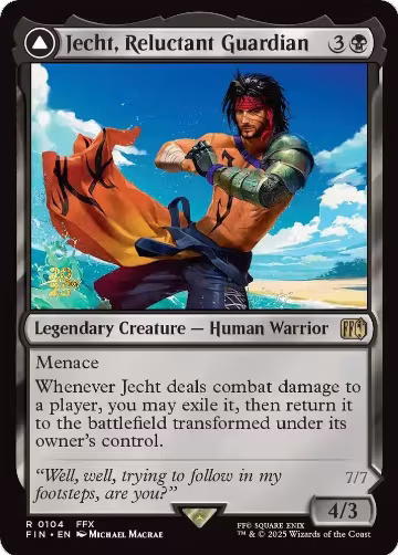 Jecht, Reluctant Guardian (104), Prerelease Cards — Magic card price