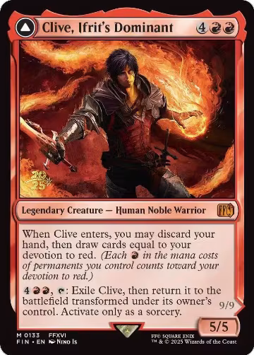 Clive, Ifrit's Dominant (133), Prerelease Cards — Magic card price