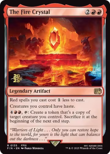 The Fire Crystal (135), Prerelease Cards — Magic card price