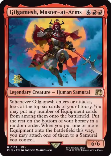 Gilgamesh, Master-at-Arms (139), Prerelease Cards — Magic card price