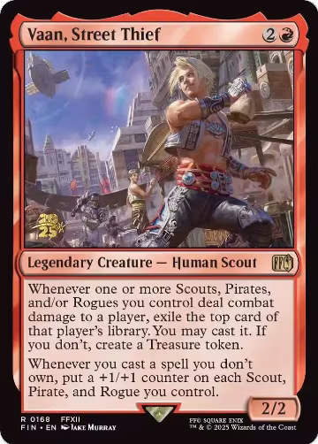 Vaan, Street Thief (168), Prerelease Cards — Magic card price
