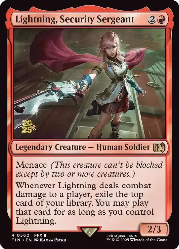 Lightning, Security Sergeant (560), Prerelease Cards — Magic card price