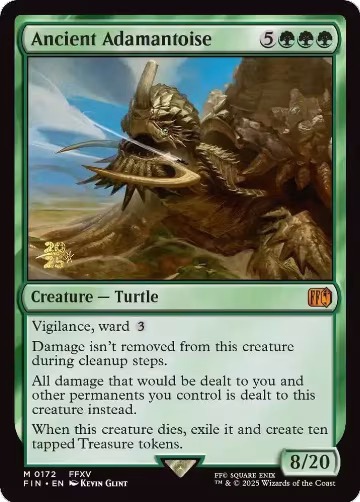 Ancient Adamantoise (172), Prerelease Cards — Magic card price