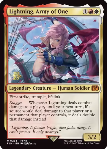 Lightning, Army of One (233), Prerelease Cards — Magic card price