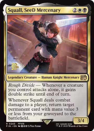 Squall, SeeD Mercenary (243), Prerelease Cards — Magic card price
