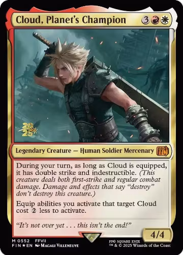 Cloud, Planet's Champion (552), Prerelease Cards — Magic card price