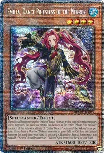 Emilia, Dance Priestess of the Nekroz (Starlight Rare) (BLMM-EN025), Battles of Legend: Monster Mayhem — Yu-Gi-Oh! card price