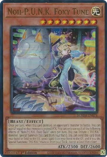 Noh-P.U.N.K. Foxy Tune (BLMM-EN074), Battles of Legend: Monster Mayhem — Yu-Gi-Oh! card price