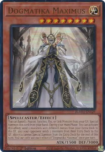 Dogmatika Maximus (BLMM-EN129), Battles of Legend: Monster Mayhem — Yu-Gi-Oh! card price