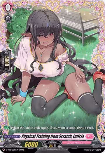 Physical Training from Scratch, Luticia (D-PR/605EN), D Promo Cards — Vanguard card price