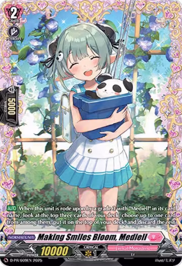 Making Smiles Bloom, Mediell (D-PR/609EN), D Promo Cards — Vanguard card price