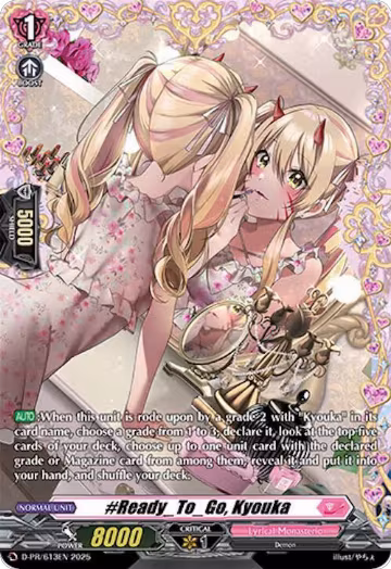 #Ready_To_Go, Kyouka (D-PR/613EN), D Promo Cards — Vanguard card price
