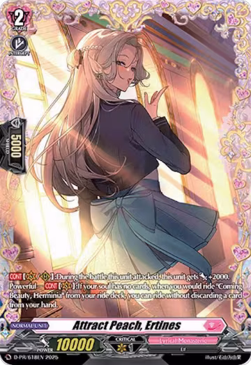 Attract Peach, Ertines (D-PR/618EN), D Promo Cards — Vanguard card price