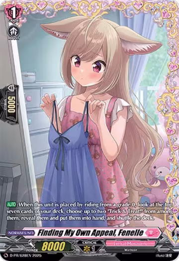 Finding My Own Appeal, Fenelle (D-PR/628EN), D Promo Cards — Vanguard card price
