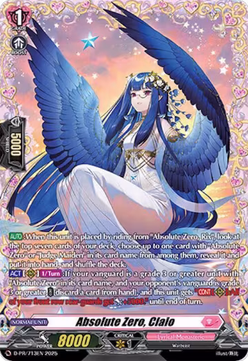 Absolute Zero, Claio (D-PR/713EN), D Promo Cards — Vanguard card price