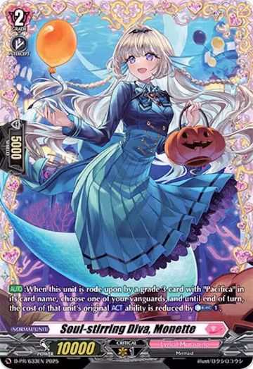 Soul-stirring Diva, Monette (D-PR/633EN), D Promo Cards — Vanguard card price