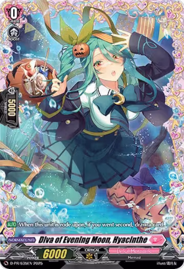 Diva of Evening Moon, Hyacinthe (D-PR/635EN), D Promo Cards — Vanguard card price