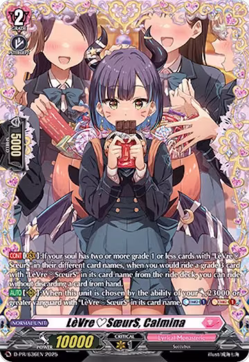 LeVreSoeurS, Calmina (D-PR/636EN), D Promo Cards — Vanguard card price