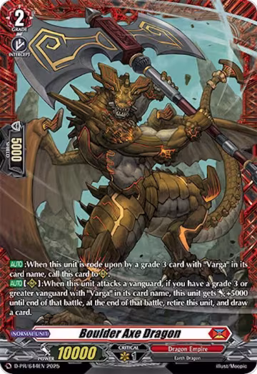 Boulder Axe Dragon (D-PR/644EN) — card price