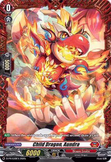 Child Dragon, Aundra (D-PR/649EN), D Promo Cards — Vanguard card price
