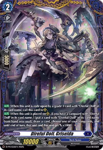 Direful Doll, Griselda (D-PR/655EN), D Promo Cards — Vanguard card price