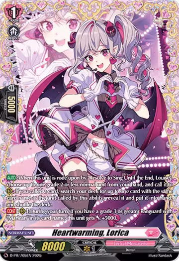 Heartwarming, Lorica (D-PR/705EN), D Promo Cards — Vanguard card price