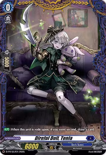 Direful Doll, Tonia (D-PR/657EN), D Promo Cards — Vanguard card price