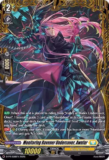 Monitoring Ravener Undercover, Awnfar (D-PR/688EN), D Promo Cards — Vanguard card price