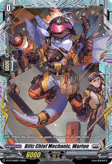 Blitz Chief Mechanic, Warton (D-PR/668EN), D Promo Cards — Vanguard card price