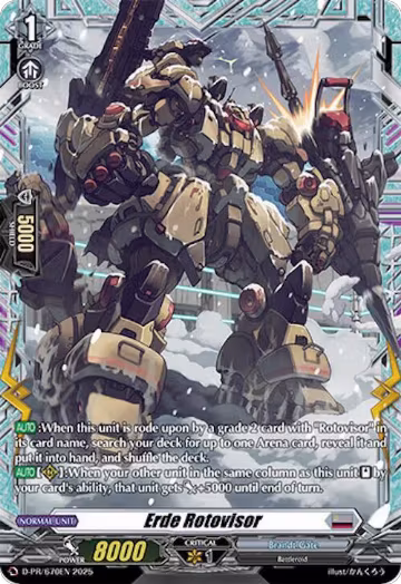 Erde Rotovisor (D-PR/670EN), D Promo Cards — Vanguard card price